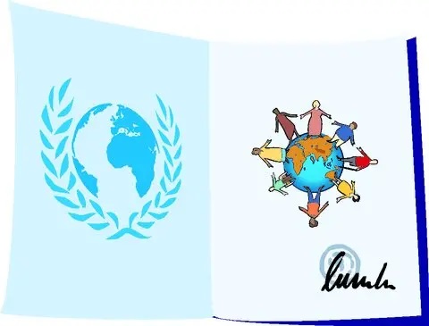 UN-Konvention_Zeichnung von Reinhild Kassing